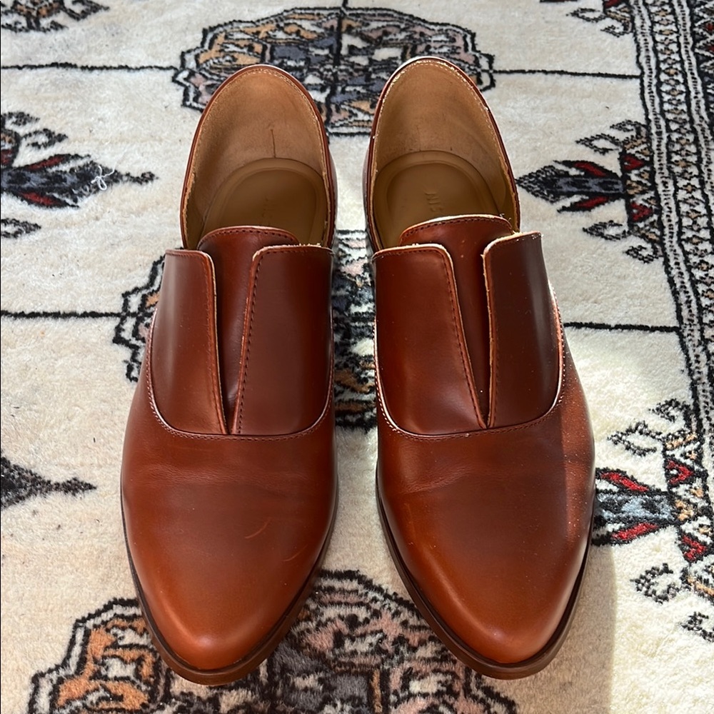 Womens Nisolo d’Orsay Oxford 2.0 Brandy Leather